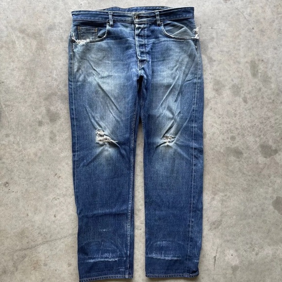 Railcar Fine Goods Selvedge Faded Denim Jeans - Picture 4 of 7
